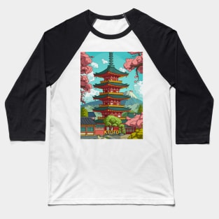 Kyoto Cartoon Style Baseball T-Shirt